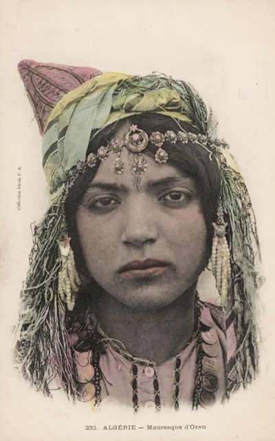 Een Moorse meisje uit Oran door French Photographer